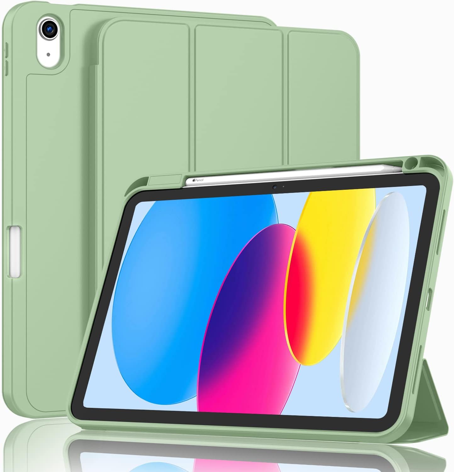 Best iPad Air Case-Smart iPad Air 10.9 inch 5th/4th Gen Case with Soft TPU Back [Support Auto Wake/Sleep]